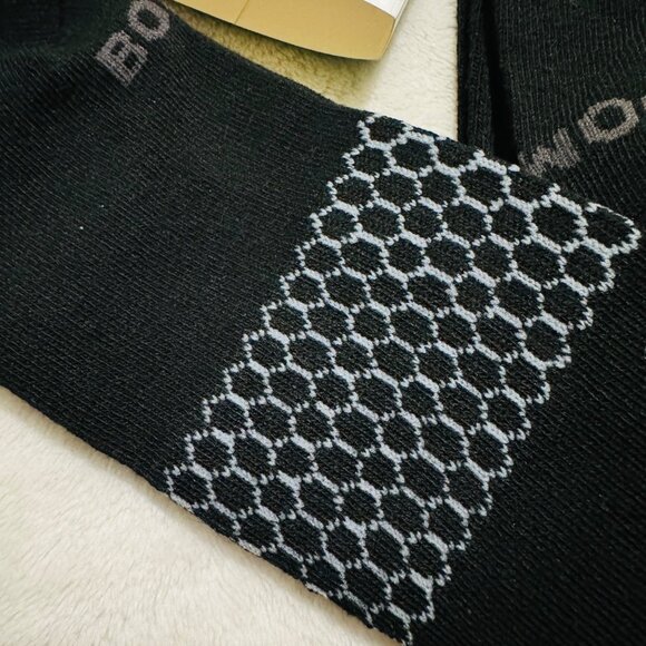 Bombas Calf Socks mens size XL solid black Honeycomb cushion stay up 3 pairs new - Picture 6 of 9